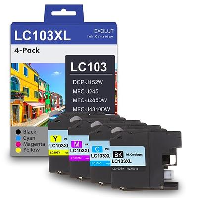 LC103 LC101XL Ink cartridges Compatible for Brother LC103XL LC101 Work with Brother  MFC-J870DW MFC-J6920DW MFC-J6520DW MFC-J450DW MFC-J470DW (2 Black, 1 Cyan,  1 Magenta, 1 Yellow, 5 Pack) - Yahoo Shopping