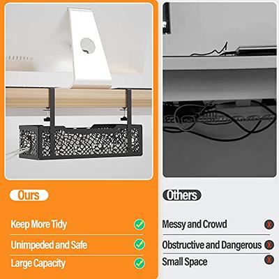  EVEO Cable Management 96 J Channel- 12 Pieces Cord Cover- Cable  Raceway - Cable Management Under Desk