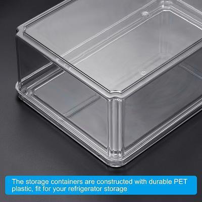 Refrigerator Organizer Bin 4PCS, Food Storage Containers for