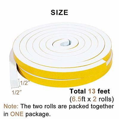 MAGZO Adhesive Neoprene Foam Padding 1/8 Inch (0.125”) Thick x 12 Inch Wide  x 59 Inch Long, Closed Cell Foam Roll with Adhesive Backing