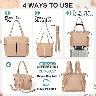 Diaper Bag Tote Mominside Leather Diaper Bag Backpack with 14