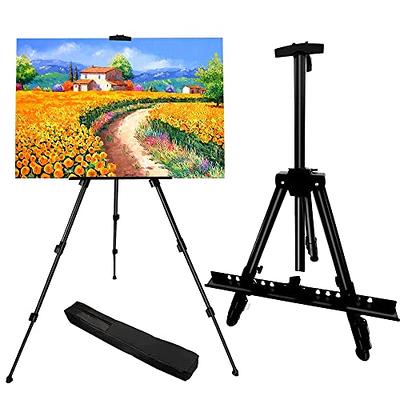 Artist Easel Stand, RRFTOK Metal Tripod Adjustable Easel for Painting  Canvases Height from 21 to 66with Reinforced Triangle,Carry Bag for  Table-Top/Floor Drawing and Didplaying - Yahoo Shopping