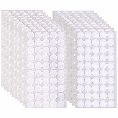 Self Adhesive Dots Strong Adhesive 1000pcs(500 Pairs) 0.59 Diameter Sticky Back Coins Nylon Coins Hook & Loop Dots with Waterproof Sticky Glue