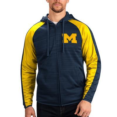 Men's G-III Sports by Carl Banks Navy/Gray New York Yankees Southpaw Reversible Raglan Hoodie Full-Zip Jacket Size: Small