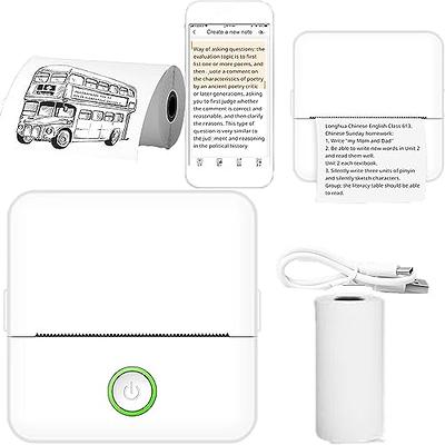 Doodle Dash Printer,Inkless Bluetooth Sticker Pocket Printer