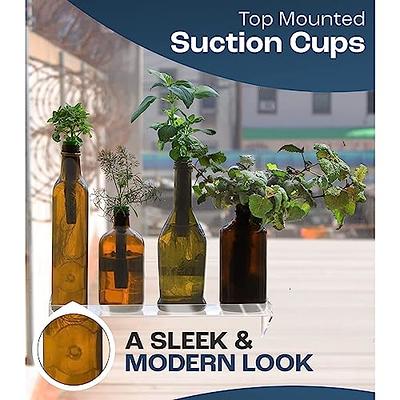 Urban Leaf - Suction Cup Shelf for Plants Window Bathroom or Kitchen | Live Plant Shelves for Indoor Garden | Window sill, Shower, Decorations or