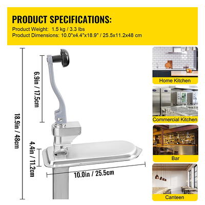 Commercial Can Opener NSF Certified Medium Duty Table 20 (Stainless Steel)  