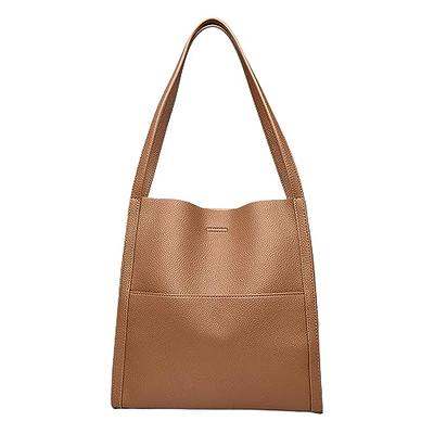 LO+ Genuine Leather Onthego Tote Bag Crossbody/Shoulder Bag Small