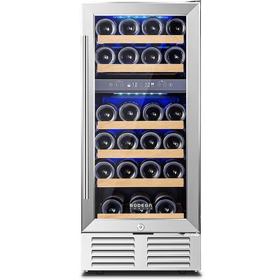 Empava 23.4-in W Stainless Steel Dual Zone Cooling Built-In