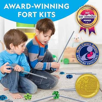 NATIONAL GEOGRAPHIC Kids Fort Building Kit - 70-Piece Indoor Fort Builder  for Kids - Build a Fort