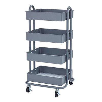 CAXXA 3-Tier Rolling Metal Storage Organizer