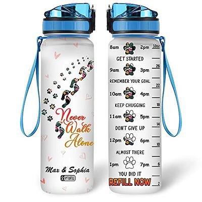 Dog Is Good Never Walk Alone Dog Water Bottle