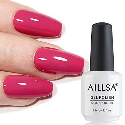AILLSA Nude Gel Polish - Jelly Gel Nail Polish Sheer Pink