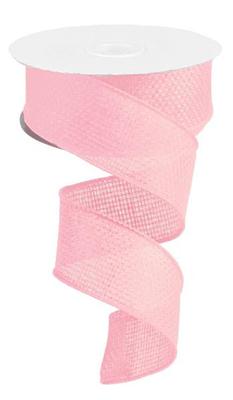 Solid Wired Ribbon Light Pink - 1.5 Inches X 10 Yards