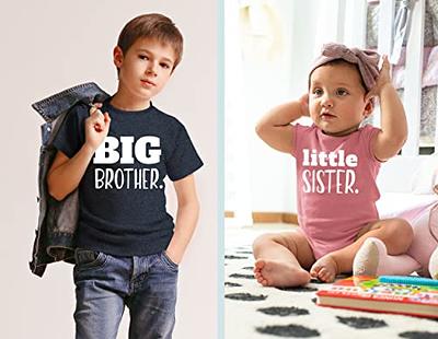  Pregnancy Announcement Big Brother Sister Shirt Sibling Kids  T-Shirt: Clothing, Shoes & Jewelry