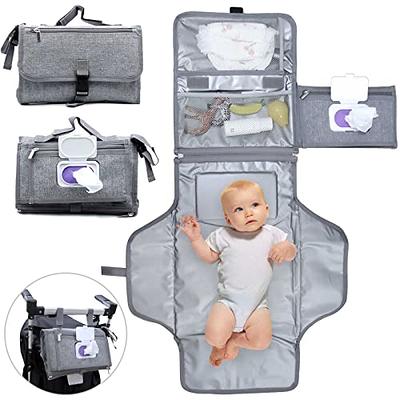 munimu® Portable Baby Diaper Changing Pad – Stylish Travel Changing Mat Bag  with 5 Pockets & Adjustable Strap Converts into an XXL Waterproof Changing  Pad – Portable Changing Pads, Brown - Yahoo Shopping