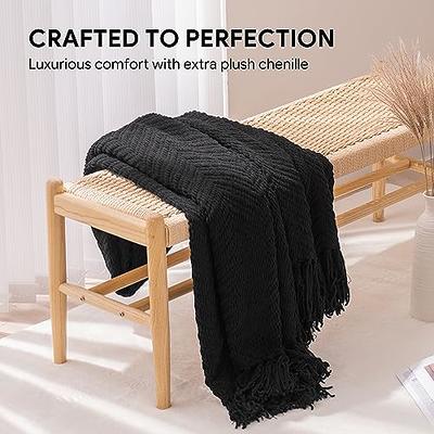  ZHANGW Cunky Knit Blanket Cozy Warm Chenille Knitted Throw  Blankets Bed Cable Throw Blanket, Gift, Machine Washable Bedding : לבית  ולמטבח