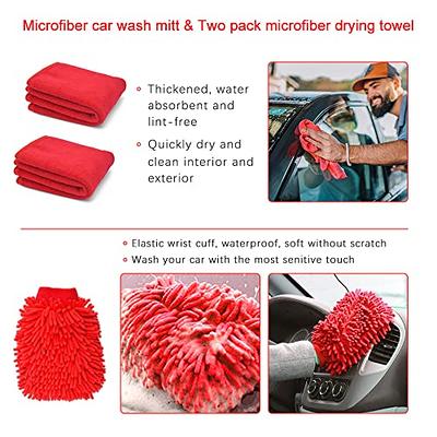 Box Car Wash Brush Kit Extended Removable Brushes Car Cleaning Tools  Dashboard Rim Brush Head Super