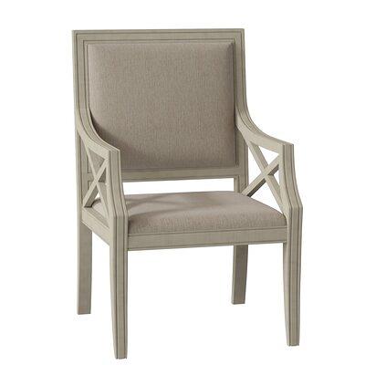 Bayfield Upholstered King Louis Back Arm Chair Fairfield Chair Body Fabric:  9508 Smoke, Frame Color: Walnut - Yahoo Shopping