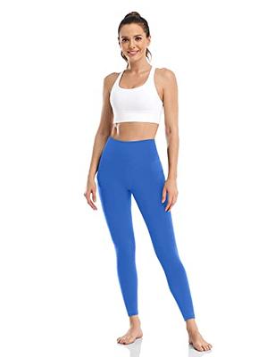 HeyNuts Leggings with Pockets for Women, High Waisted 7/8 Leggings Tummy  Control Compression Workout Buttery Soft Pants 25'' Mec