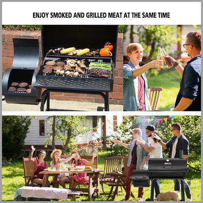 22-in Charcoal Grill & BBQ Accessories(18Pcs), Joyfair Outdoor Camping  Kettle Smoker, Enamel Coating & Premium Iron Grill, Melting Dome with Whole  Set