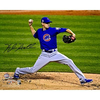 Max Fried Atlanta Braves Autographed 11 x 14 2021 World Series Champions Pitching Spotlight Photograph