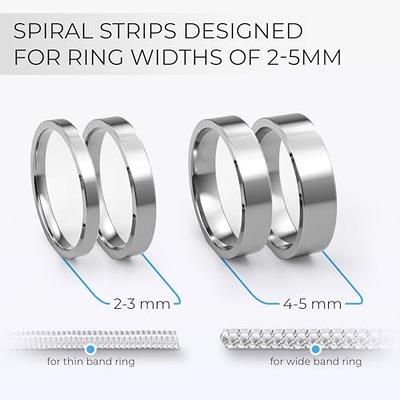 4 Pcs/set Spiral Invisible Ring Sizer Adjuster for Loose Rings