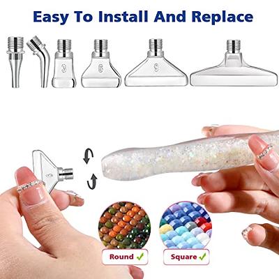 Diamond Painting Pen Accessories and Tools,Luminous Diamond Art Pen with  6PCS Silver Screw Thread Tips and 6 Section Diamond Painting Tray Storage,  Diamond Art Accessories for Sorting Storage - Yahoo Shopping