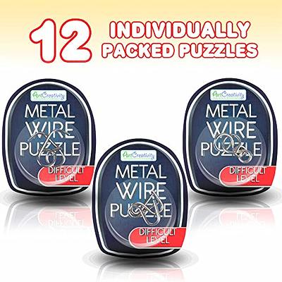 3D Metal Wire Casse-Tete Perplexing Puzzles 24PCS/Sets Classic