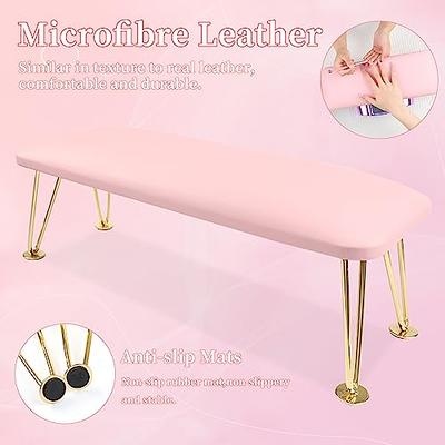  Nail Art Table Mat, Nail Arm Rest Pad for Acrylic Nails, Soft  Microfiber PU Leather Nail Mat for Table, Foldable Nail Hand Rest Pillow  Manicure Pad, Acrylic Nail Training Mat Desk