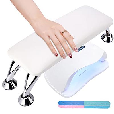 Nail Arm Rest Professional Microfiber Leather Nail Rest Stand Cushion For  Acrylic Nails Wood Nail Pillow Hand Rest For Nail Tech Nail Mat For Table