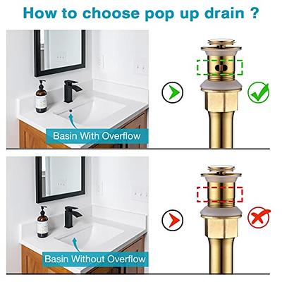 1pc Plating Plastic Pop-up Drain Filter Hair Catcher For Sink