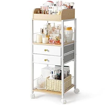  LOHISHILO 6 Drawers Storage Cabinet with Wheel Rolling Cart Makeup  Cabinet Organizer Trolley, Store Makeup, Eye-Shadow, Lipstick, Cosmetic  Brush, Cream, Lotion, Beauty Tools : Beauty & Personal Care