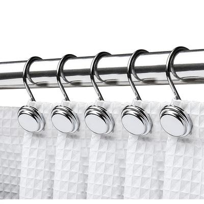 Gorilla Grip Shower Curtain Hooks, Stainless Steel Rust Resistant