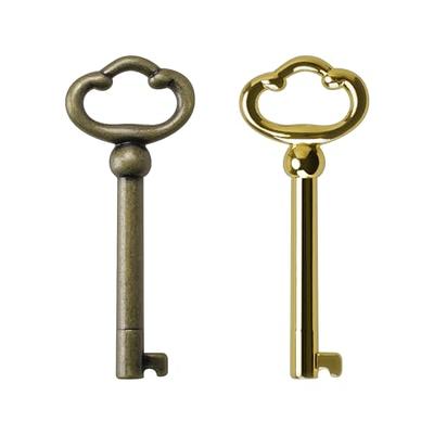 Roll Top Desk Key - Brass Antique Skeleton Key - KY-8 (D-1902) - Desk  Replacement Magnum Antique Brass Plated Keys (2pcs Antique Brass)