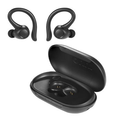 onn. Bluetooth In-Ear Headphones with Micro-USB Charging Cable, Black 