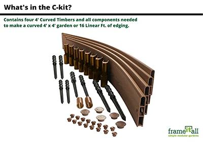 Curved Composite Landscape Edging Kit with 1 Boards