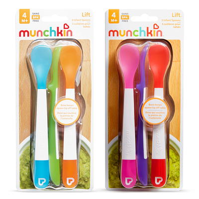 Munchkin munchkin white hot safety baby spoons, bpa free, 4 pack