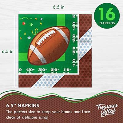 Treasures Gifted Happy Birthday Football Napkins - Pack of 16 Game