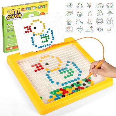 Magnetic Drawing Board for Toddlers 1-3, Doodle Board with Magnetic Pen and