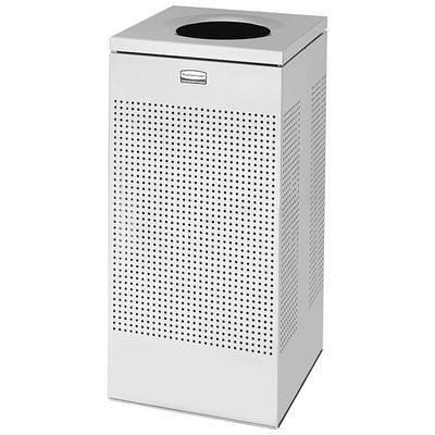 Rubbermaid Commercial Half Round Steel Flat Top Waste Receptacle 9