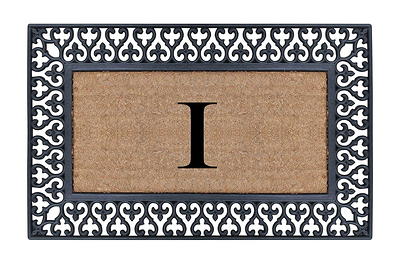 A1 Home Collections A1HC Welcome Mat Black/Beige 23 in. x 38 in