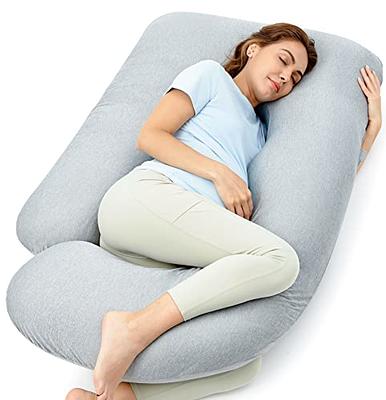 HOMBYS Shredded Memory Foam Knee Pillow for Side Sleepers,Between & Under  Leg Pillows for Sleeping Side Sleeper,Grey Pillow for Knee, Ankle or