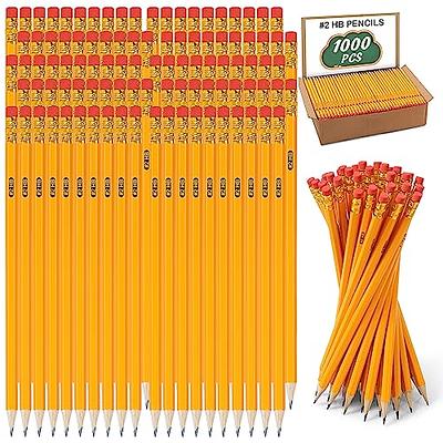 E-CLIPS USA Pencils Bulk, Pencils #2 (1000 Pack), Number 2 pencils, Un  Sharpened Pencils Bulk, School Supplies Bulk, Office Supplies Bulk (1000  Pack)