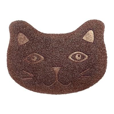 Garoopion Cat Litter Mat, Double Layer Litter Trapping Mat, EVA Waterproof  Urine Proof Kitty Litter Mat, Honeycomb Holes Scatter Control, Litter Box