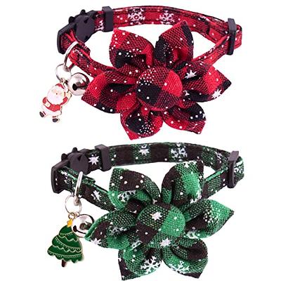 Breakaway Cat collar with Bell - Green floral