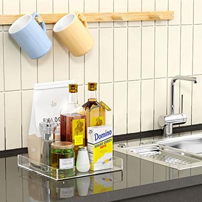 NIUBEE Bathroom Countertop Organizer Shelf, 3 Tier Acrylic Tray