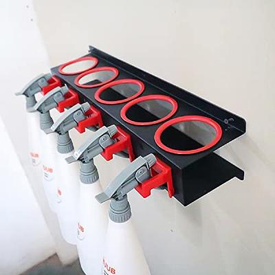 Spray Bottle Holder Wall Mount, Can Holder, Auto Cleaning Detailing Tools,  Storage Rack Organizer Aerosol With 5 Holes And 6 Plastic Hanging Hooks -  Yahoo Shopping