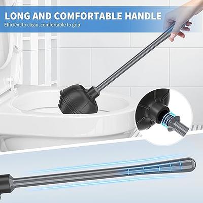 MR.SIGA Toilet Plunger and Bowl Brush with Holder, Heavy Duty Toilet Brush  and Plunger Set for Bathroom Cleaning, Black, 1 Set - Yahoo Shopping