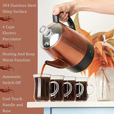 Mixpresso Stainless Steel Stovetop Coffee Percolator, Percolator Coffee  Pot, Excellent For Camping Coffee Pot, 12 Cup Stainless Steel Coffee